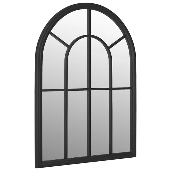 Berkfield Mirror Black 60x45 cm Iron for Indoor Use