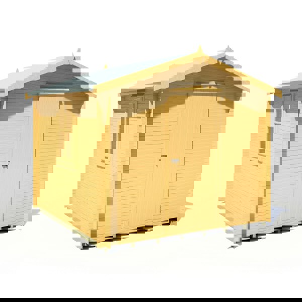 Shire Danbury 9x9 Log Cabin 19mm interlock  Cladding - Best Shed