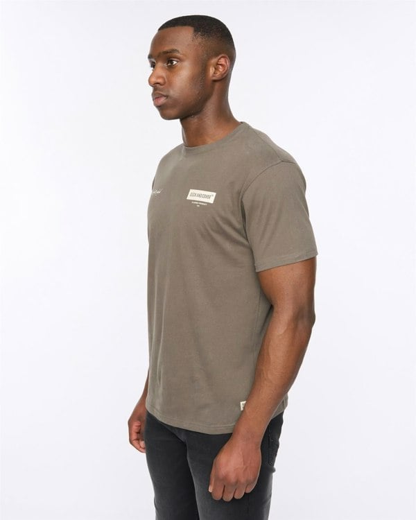 Duck and Cover Mersak T-Shirt Dark Olive