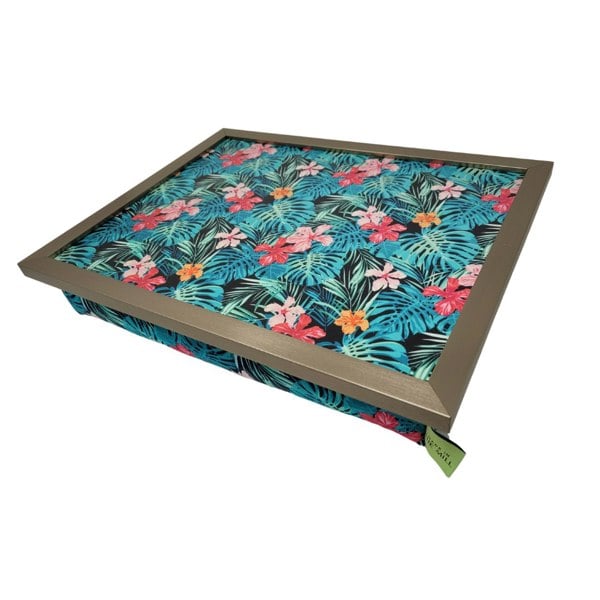 Made in the Mill Luxury Tropical Palm Lap Tray With Bean Bag