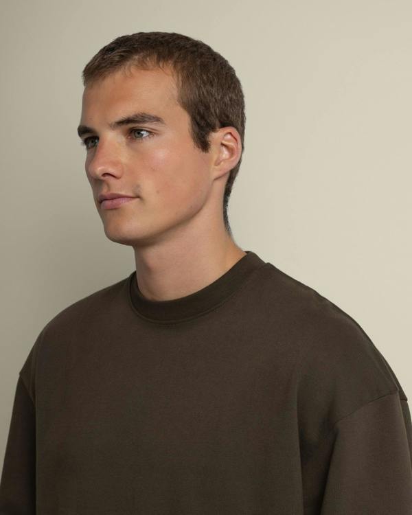 Larsson & Co Praesto - Oversized Stepped Hem Sweatshirt
