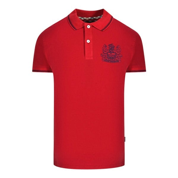 Aquascutum Aldis Tipped Polo Shirt - Red