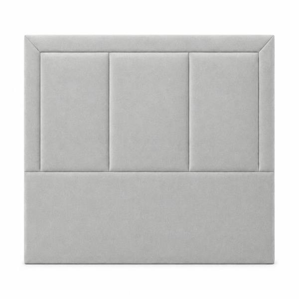 Great British Beds Panama Headboard - Silver Plush