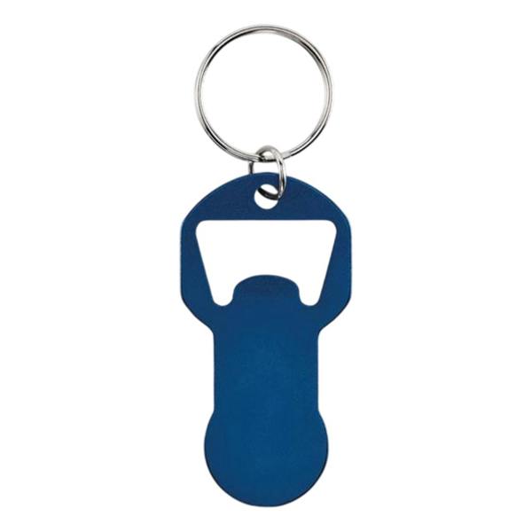 MidOcean Clave Recycled Aluminium Bottle Opener Keyring - French Navy - 