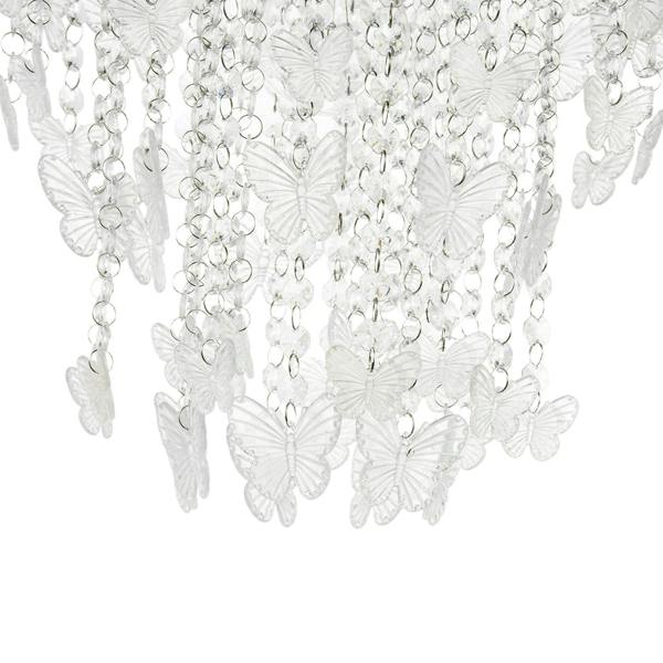 Modern Butterfly Inspired Pendant Shade with Cascading Acrylic Strands Image 4