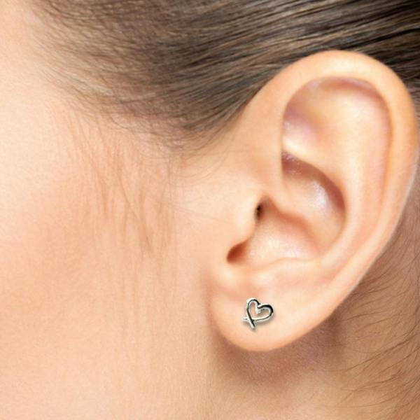 Aye Do Gifts My Heart Silver Stud Earrings