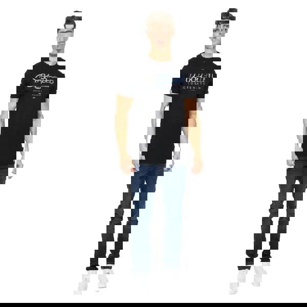 Crosshatch Mens Hybridge T-Shirt - Black - 