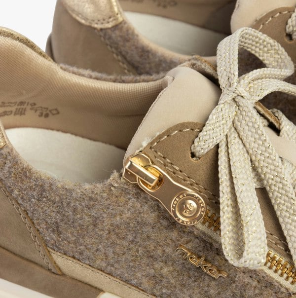 Rieker 58902-64 Womens Trainers Beige