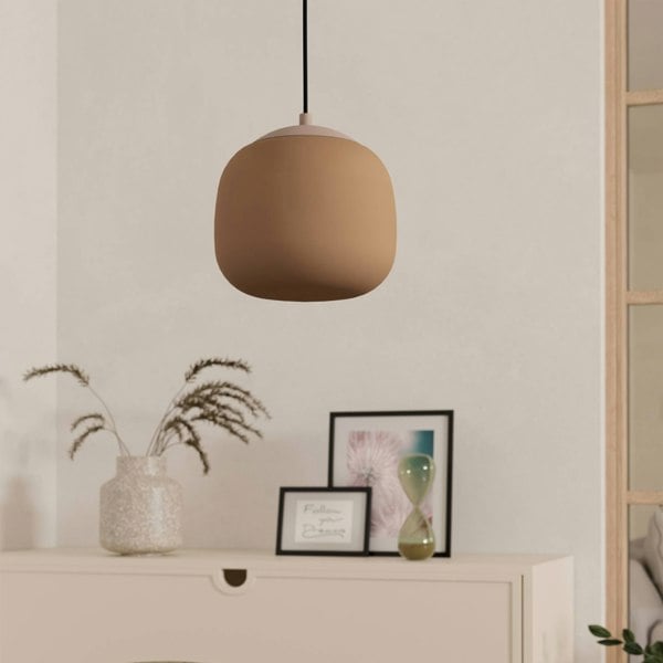 EGLO Cominio Two Toned Satin Glass Single Pendant Light