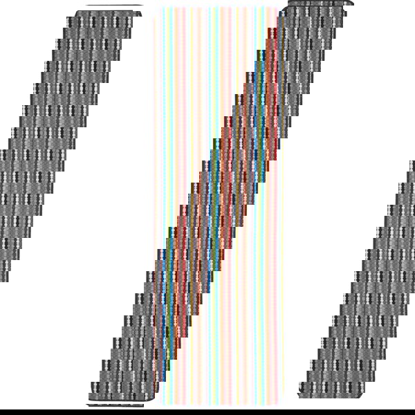 Washable Designer Mats Stripe Design in Multicolour