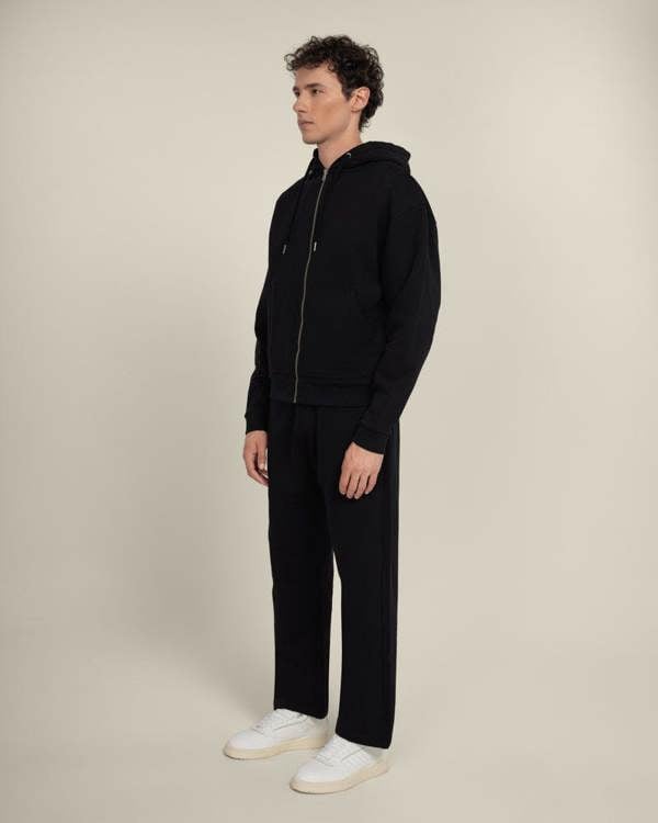 Larsson & Co Jelling  –  Heavyweight Zip-Through Hoodie & Wide Leg Jogger Set