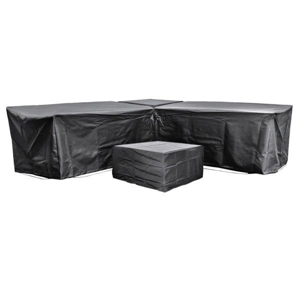 Cozy Bay Furniture Cozy Bay EZBreathe Malta 6 Seat Furniture Set Cover in Black