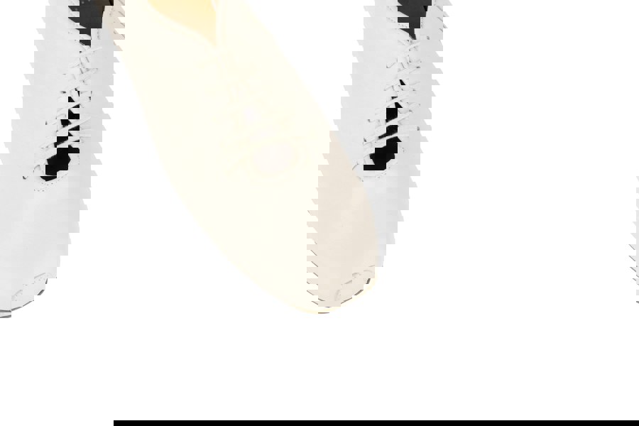 Embassy London Skyline - Cream Suede - Women's Leather Lace Up Ballet Pump