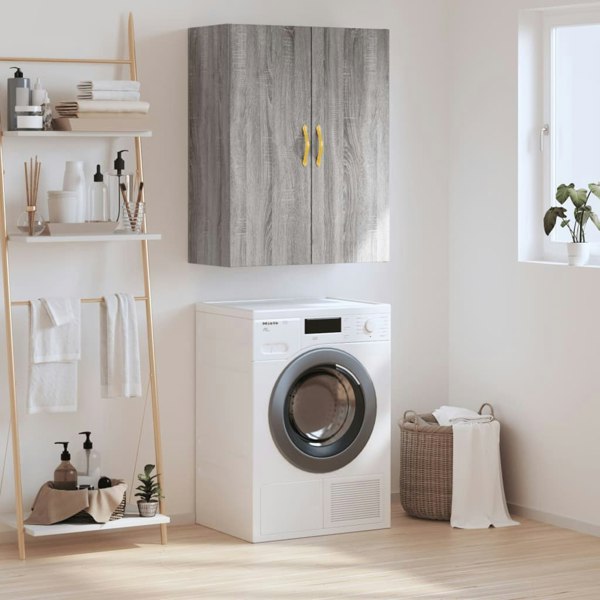 Berkfield Wall Mounted Cabinet Grey Sonoma 69.5x34x90 cm