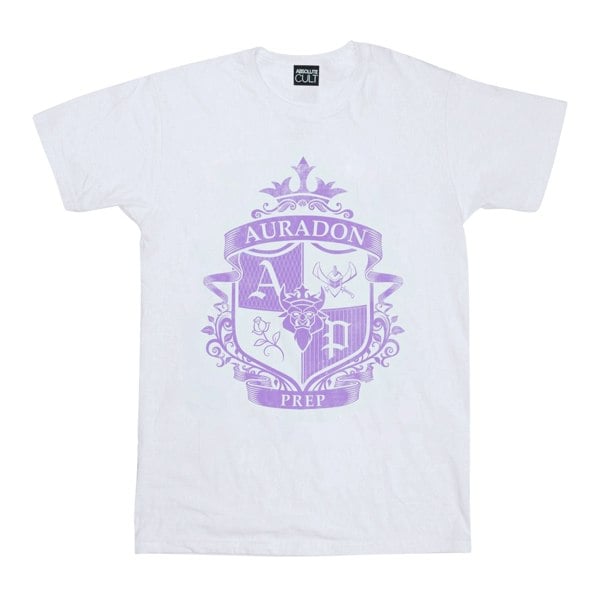 Disney Girls The Descendants Auradon Prep Crest Cotton T-Shirt - White