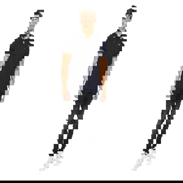 Crosshatch Mens Mackerby Polo Shirt - Navy - 