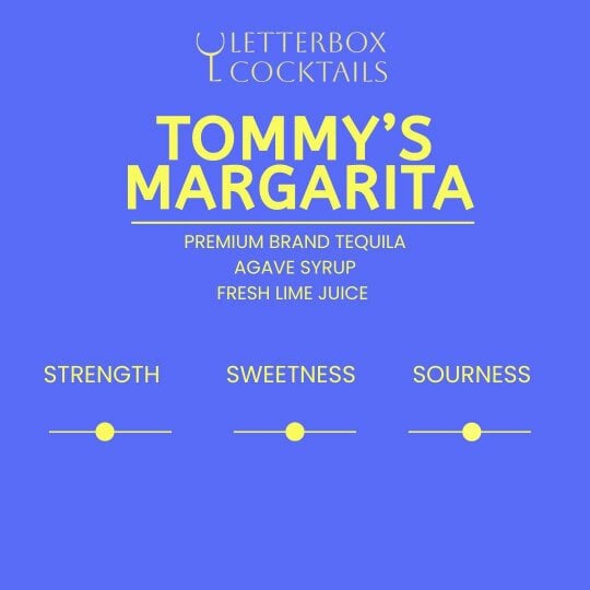 Letterbox Cocktails Tommy's Margarita Mini Cocktail – Premium Letterbox Cocktail Gift (100ml)