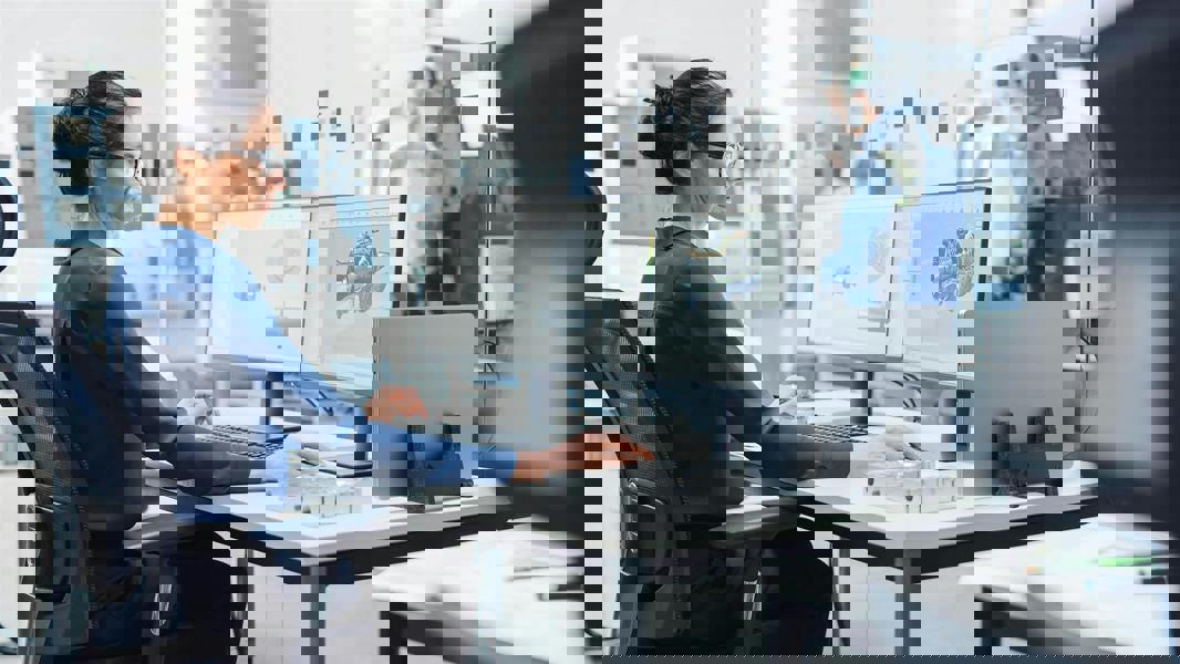 Durable Recycled Felt Vertical Laptop Stand Dock | Space Saving 3-in-1 Holder