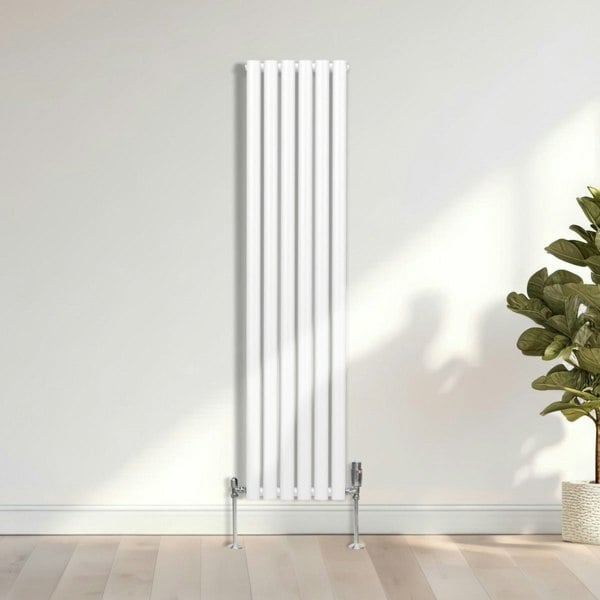 Monstershop Oval Column Radiator – 1600mm x 360mm – White