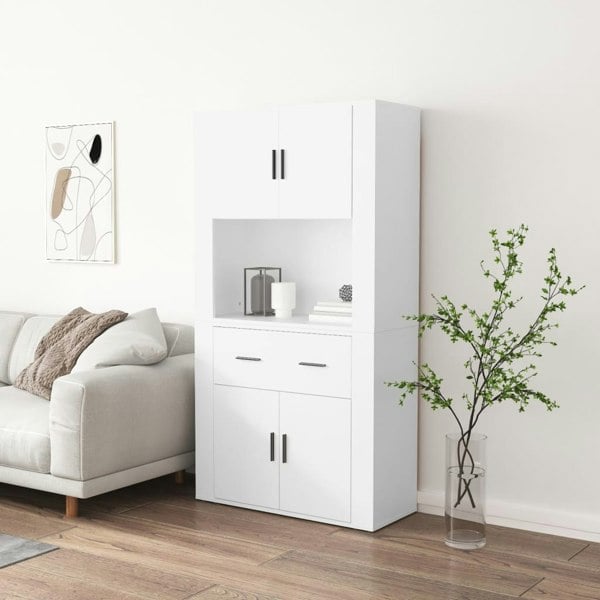 Berkfield Highboard White Engineered Wood