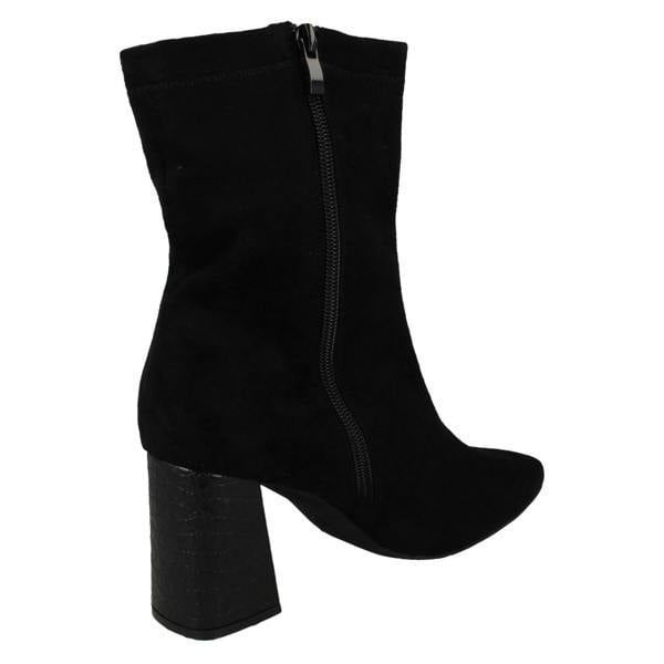 Spot On Ladies Spot On High Heeled Ankle Boots F51199