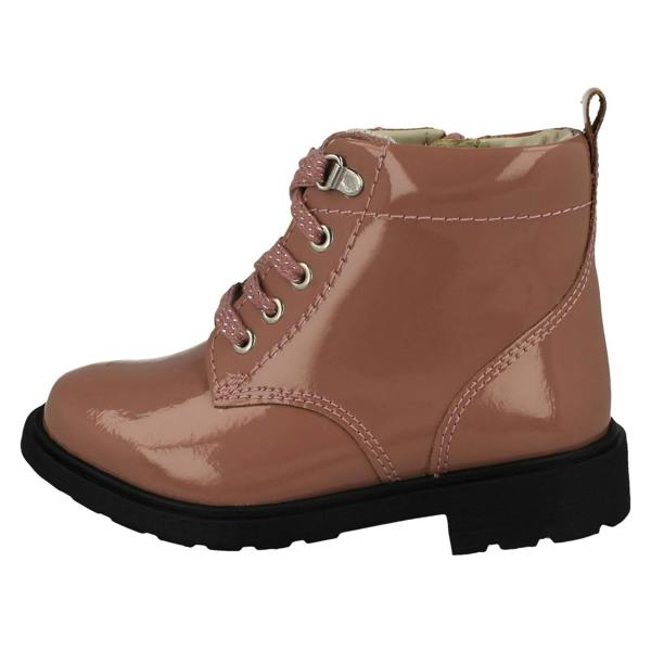 Clarks Girls Clarks Lace Up Detailed Ankle Boots Astrol Lace