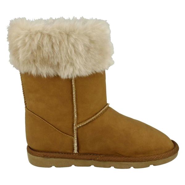 Spot On Girls Spot On Faux Fur Trim Casual Boots
