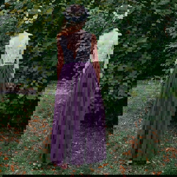 Bohemian Classic Dress - Purple Plum