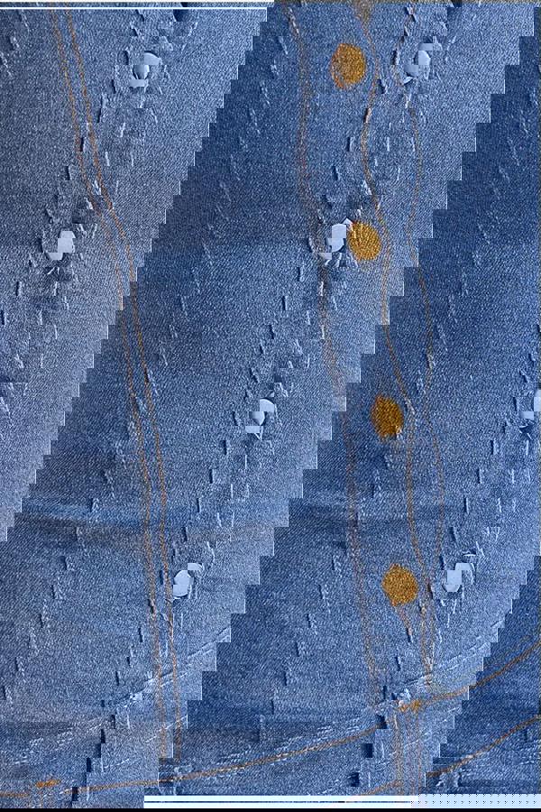 Denim Frayed Asymmetric Sleeveless Midaxi Shirt Dress - Blue Denim DR4130