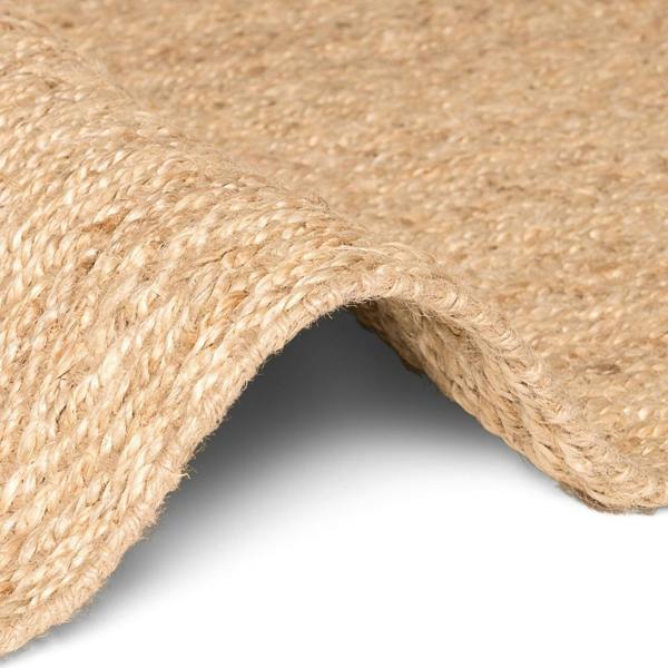 Close-up of a textured beige woven material