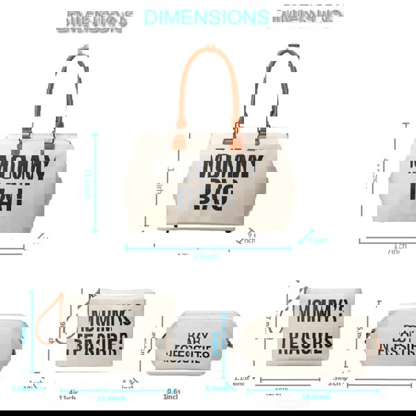 Anymom Mommy Baby Changing Bag Black Handbag 5Pcs Set with Changing Pad