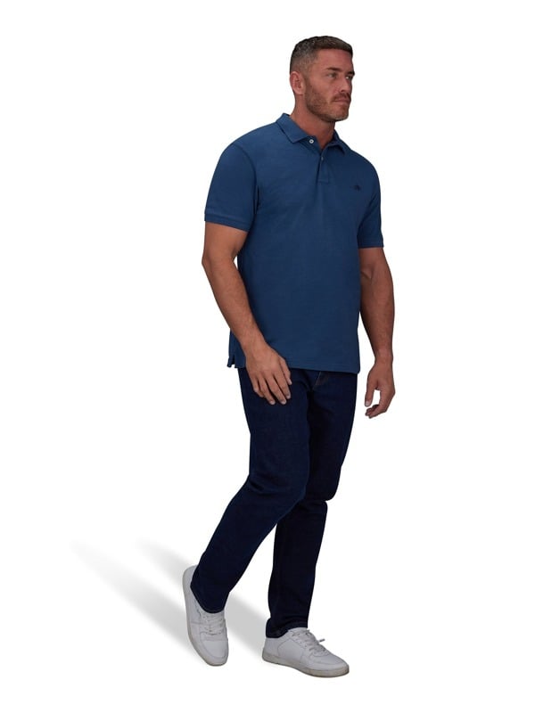 Raging Bull Mens Classic Organic Polo Shirt - Denim