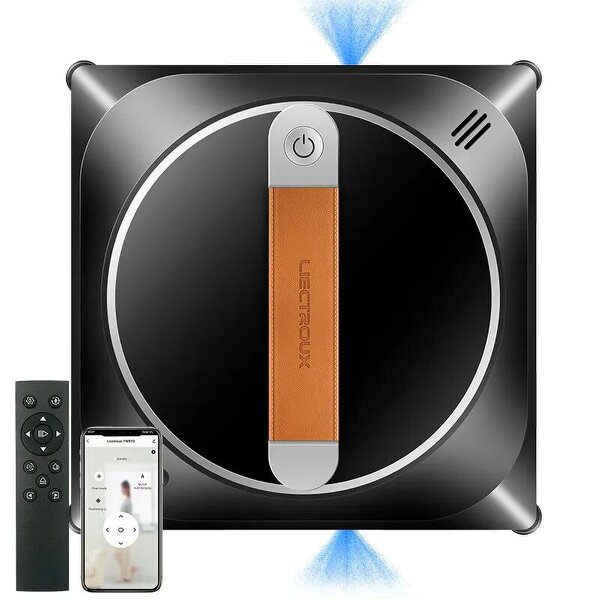 Liectroux Automatic window cleaning robot with app control, water tank and 3 cleaning modes