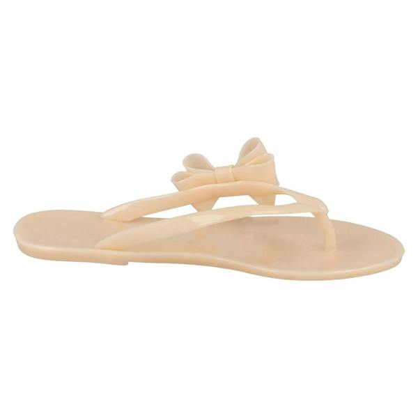 Spot On Ladies Spot On Flat Jelly Toe Post Sandal