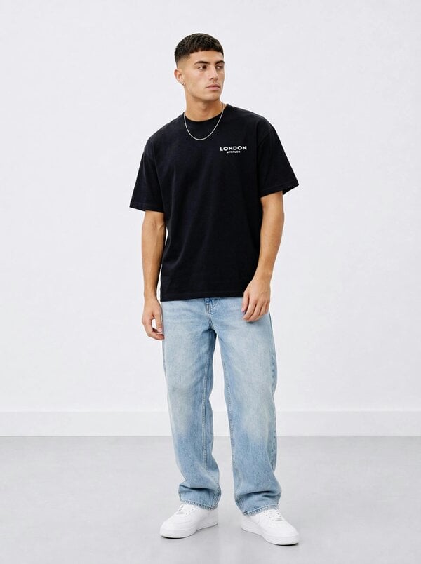 London Attitude Tokyo Dragon Oversized Heavyweight Cotton T-Shirt