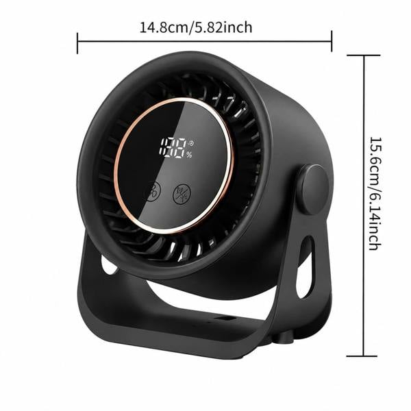 Dyzi Digital Display Desktop Fan 199 Speed Rechargeable Wall Mount Fan