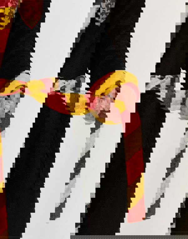 Harry Potter Unisex Black Gryffindor Hooded Bathrobe