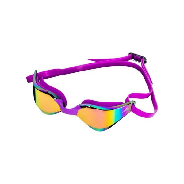 Aquafeel Ultra Cut mirrored goggles in purple rainbow lenses