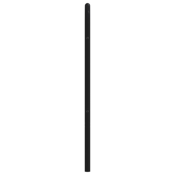 Berkfield Metal Headboard Black 135 cm