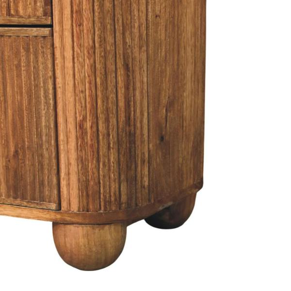 Artisan Furniture Solid Wood Beaumont Marble Chest, 3 Drawers, Brown