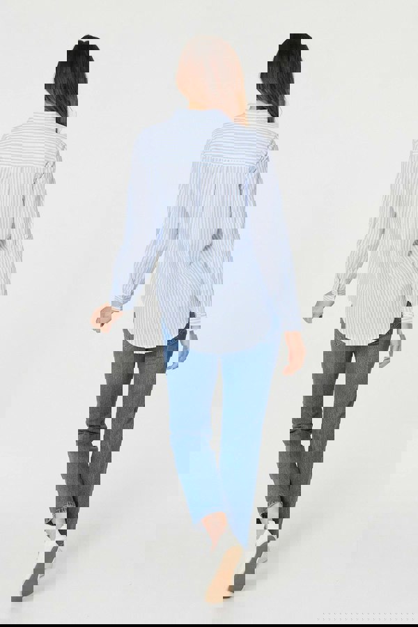 Blue | Striped Long Sleeve Shirt