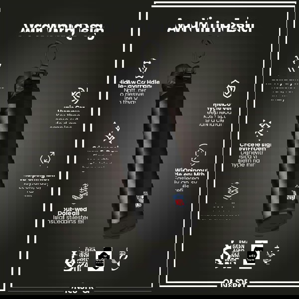 ION8 NFL x ION8 Insulated Steel Water Bottle, NFL Panthers, 750ml (24oz)