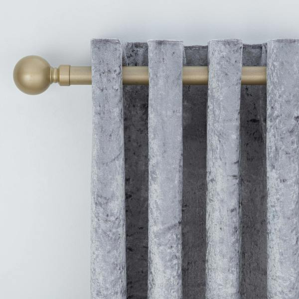 A.Unique Home Plain Ball Extendable Curtain Pole (25/28mm) (Matte Gold,180cm - 340cm)