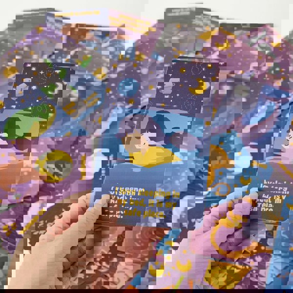 Myga Night Time Affirmation Cards - 50 Beautifully Illustrated Cards