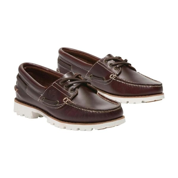 Timberland Mens Classic Leather Boat Shoes - Brown