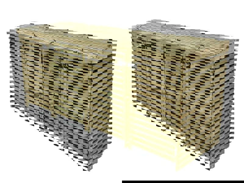 Arbor Garden Solutions Binhaven Slatted Wheelie Bin Storage Unit