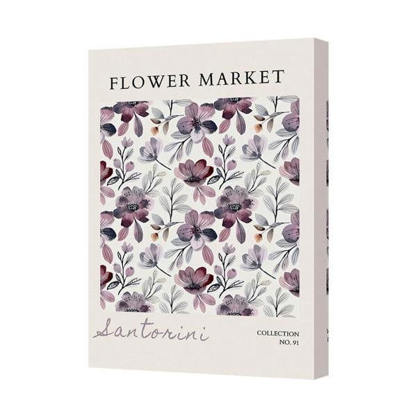 Benjamin Tate Design Flower Market Canvas Art Print Santorini Collection No 91 Handmade UK