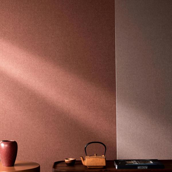 Grandeco Boutique Atogo Semi Plain Woven Effect Luxury Weight Embossed Wallpaper, Red