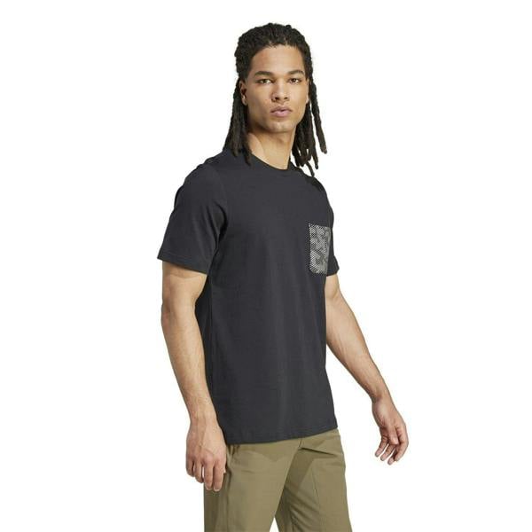Adidas Mens Puzzle Cotton Pocket T-Shirt - Black - 