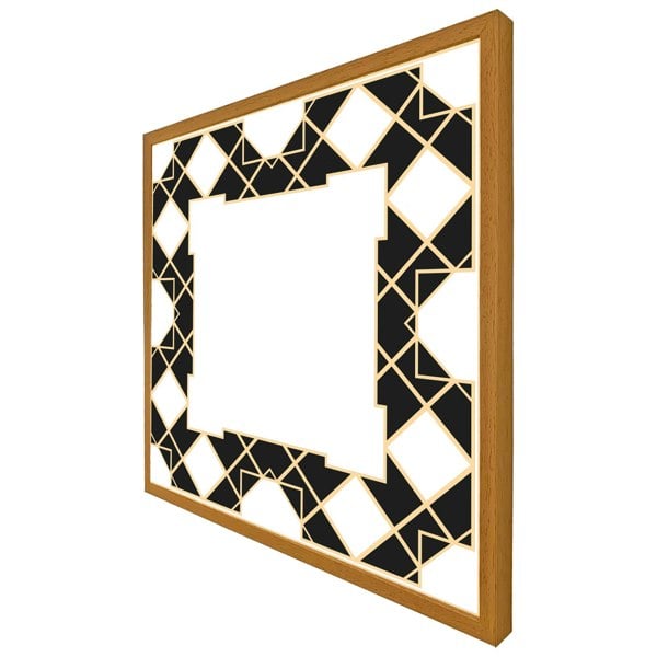Benjamin Tate Design Art dco diamond border (Picutre Frame)